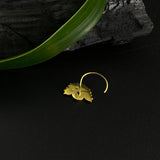 Trippy Tulips Nose Pin (Gold Plated)