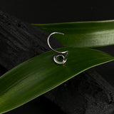 Black Hollow Nose Pin