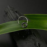Black Hollow Nose Pin