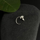 Green Meena Nose Pin