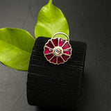Ruby Marigold Nose Pin