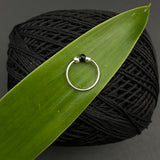Black & Silver Beads Nose Ring