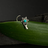 Turquoise Star Nose Pin