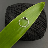 Black & Silver Beads Nose Ring