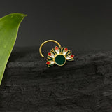 Trippy Tulips Nose Pin (Gold Plated)