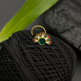 Trippy Tulips Nose Pin (Gold Plated)