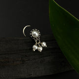 Pearl Hanging Beads Nose Pin