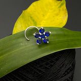 Blue Sapphire Nose Pin