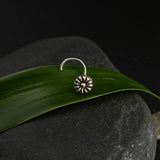 Silver Flower Nose Pin