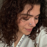Crescent Star Nose Pin