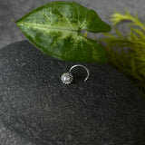 Pearl Silver Nose Pin