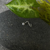 Pearl Silver Nose Pin