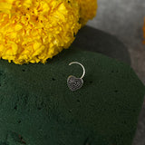 Trippy Heart Nose Pin