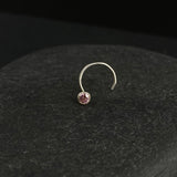 Powder Pink Dot Nose Pin