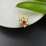 Antique Ruby Flower