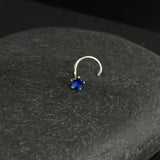 Blue Star Nose Pin