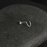 Blue Star Nose Pin