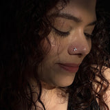 Zircon Petals Nose Pin(Screw)