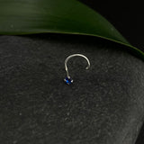 Tiny Sapphire Nose Pin