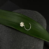 Silver Flower Nose Pin