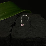 Powder Pink Square Nose Pin