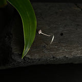 Powder Pink Square Nose Pin