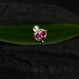 Hot Pink Circle Nose Pin