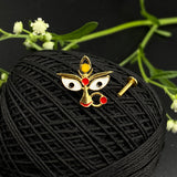 Maa Durga Screw Nose Pin (Gold plated)