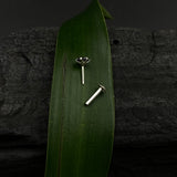 Black Single Stone Nose Pin