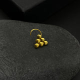 Gold Plated Pyramid Nose Pin