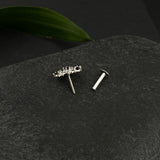 Peacock Nose Pin (black)