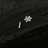 Green Star Nose Pin
