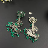 Beaded Fish Earrings (Emerald Green)