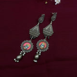 Shri Krishna Hand Painted Earrings