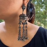 Long Peacock Jhumkis