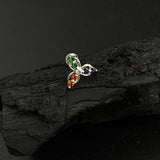 Trio Petals Nose Pin