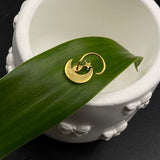 ⁠Moon Diya Nose Pin