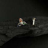 Trio Petals Nose Pin