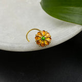 ⁠Marigold Bloom Nose Pin