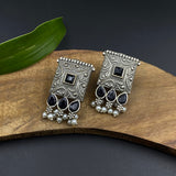 Black Square Ear Studs