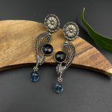 Fish Earrings (Black & Sea Blue)