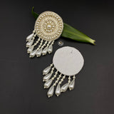Round Pearl Dust Earrings
