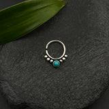 New Turq Bead Septum Ring