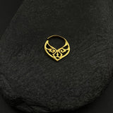 Gold Abstract Septum Ring