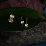 Small Zircon Ear Studs(3mm)