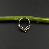 Silver Gypsy Dots Septum Ring
