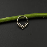 Silver Gypsy Dots Septum Ring