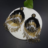 Black To Gold Ombre Ringlets