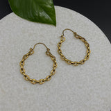 Brass Loop Earrings (Gold)