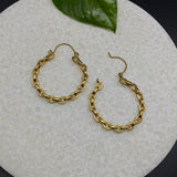 Brass Loop Earrings (Gold)